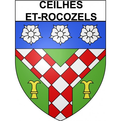 Ceilhes-et-Rocozels 34 ville Stickers blason autocollant adhésif