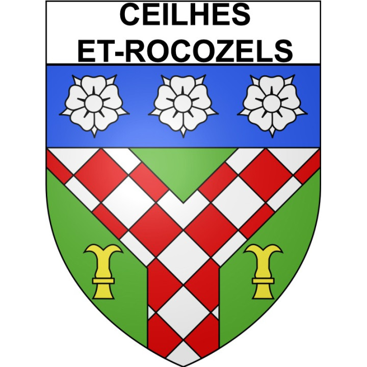 Ceilhes-et-Rocozels 34 ville Stickers blason autocollant adhésif