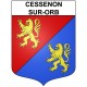 Stickers coat of arms Bazas adhesive sticker