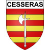 Cesseras 34 ville Stickers blason autocollant adhésif