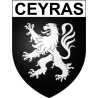 Ceyras 34 ville Stickers blason autocollant adhésif