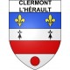 Clermont-l'Hérault 34 ville Stickers blason autocollant adhésif