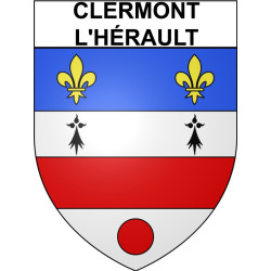 Clermont-l'Hérault 34 ville Stickers blason autocollant adhésif