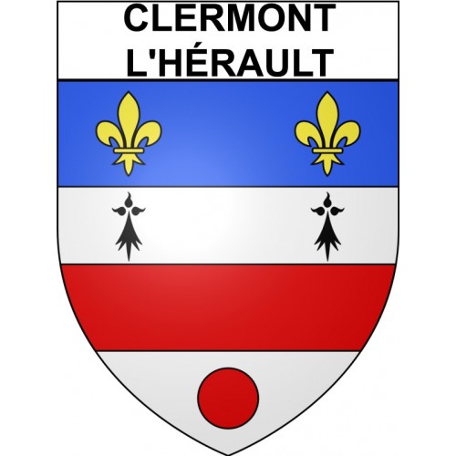 Clermont-l'Hérault 34 ville Stickers blason autocollant adhésif