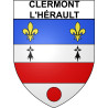 Clermont-l'Hérault 34 ville Stickers blason autocollant adhésif