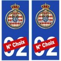 Automobile club di Monaco sticker adesivo piastra