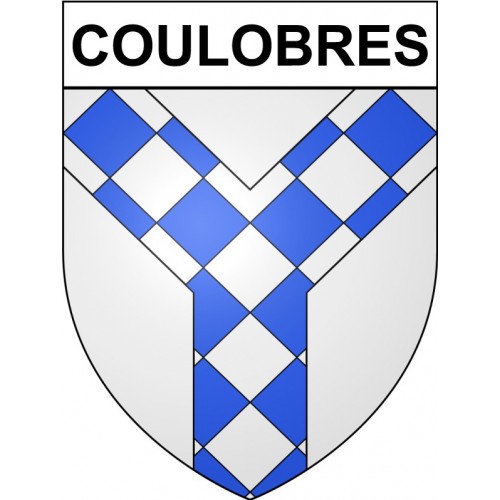 Coulobres 34 ville Stickers blason autocollant adhésif