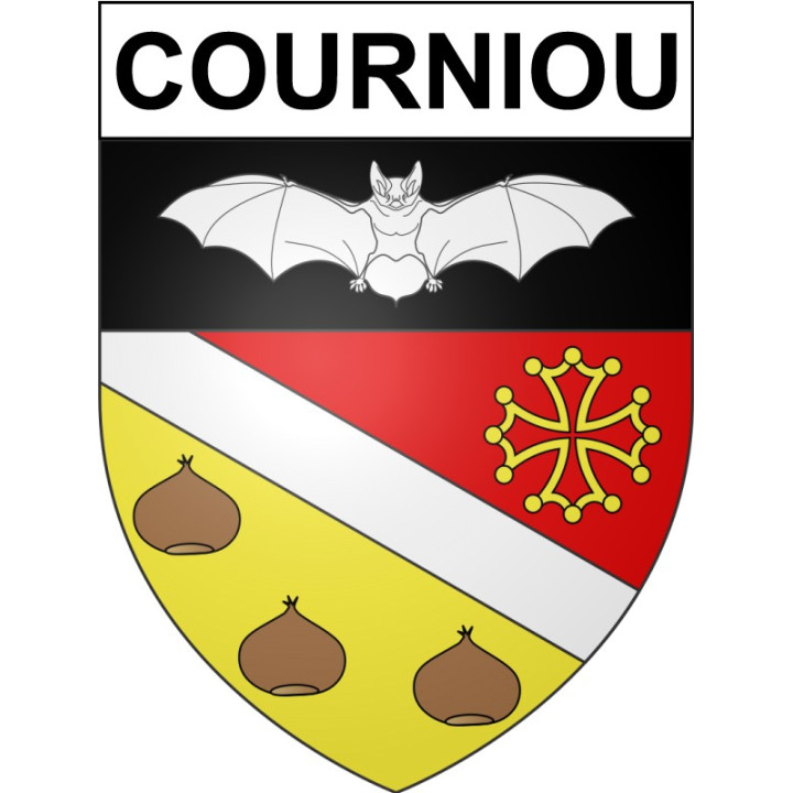 Stickers coat of arms Bazas adhesive sticker