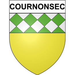 Cournonsec 34 ville Stickers blason autocollant adhésif