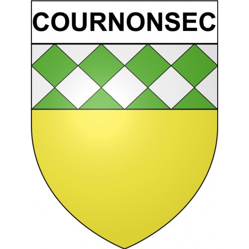 Cournonsec 34 ville Stickers blason autocollant adhésif