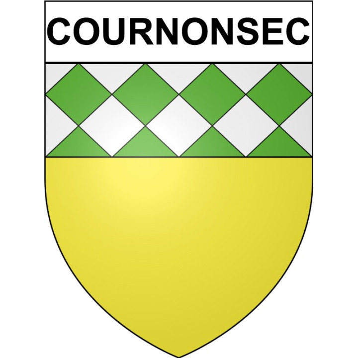 Cournonsec 34 ville Stickers blason autocollant adhésif