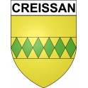 Creissan 34 ville Stickers blason autocollant adhésif