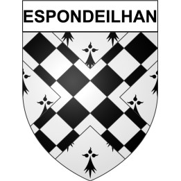 Espondeilhan 34 ville Stickers blason autocollant adhésif