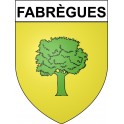 Fabrègues  34 ville Stickers blason autocollant adhésif