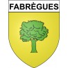 Fabrègues  34 ville Stickers blason autocollant adhésif
