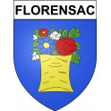 Florensac 34 ville Stickers blason autocollant adhésif