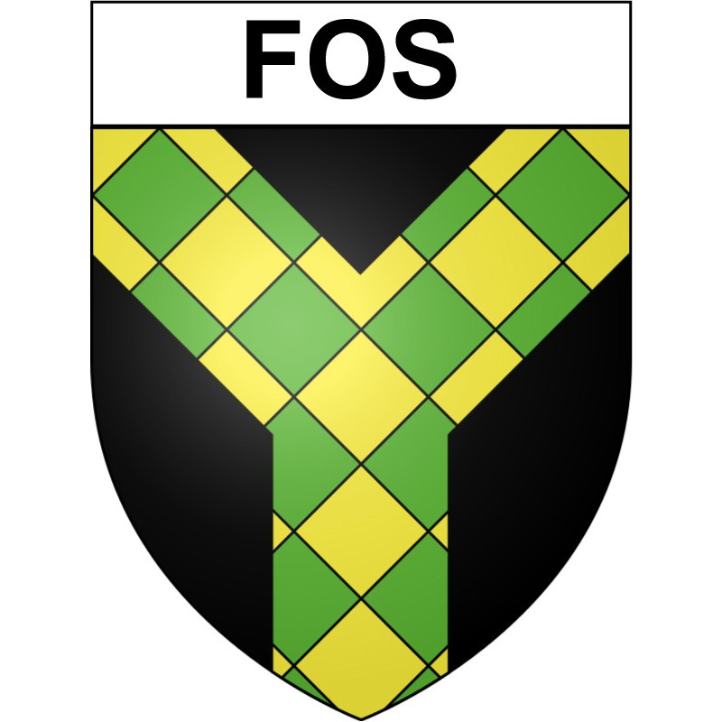 Fos 34 ville Stickers blason autocollant adhésif