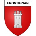 Frontignan 34 ville Stickers blason autocollant adhésif