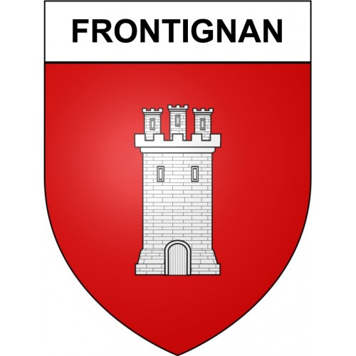 Frontignan 34 ville Stickers blason autocollant adhésif