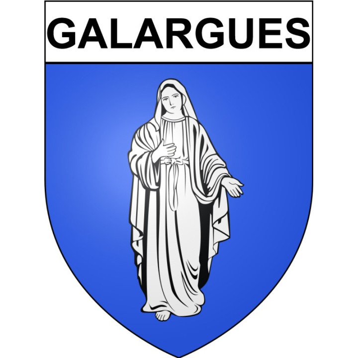 Galargues 34 ville Stickers blason autocollant adhésif