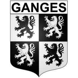 Ganges 34 ville Stickers blason autocollant adhésif