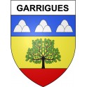 Pegatinas escudo de armas de Bazas adhesivo de la etiqueta engomada