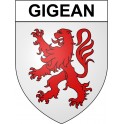 Gigean 34 ville Stickers blason autocollant adhésif