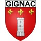 Gignac 34 ville Stickers blason autocollant adhésif