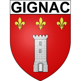 Stickers coat of arms Bazas adhesive sticker