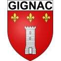 Gignac 34 ville Stickers blason autocollant adhésif