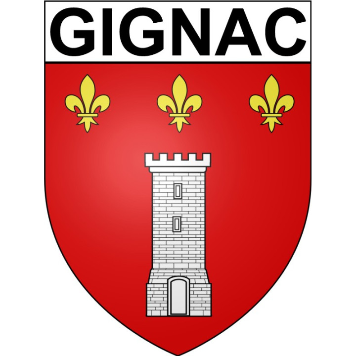 Stickers coat of arms Bazas adhesive sticker