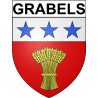 Grabels 34 ville Stickers blason autocollant adhésif