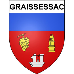 Stickers coat of arms Bazas adhesive sticker
