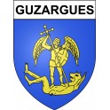 Guzargues 34 ville Stickers blason autocollant adhésif