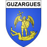 Guzargues 34 ville Stickers blason autocollant adhésif