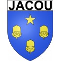 Jacou 34 ville Stickers blason autocollant adhésif