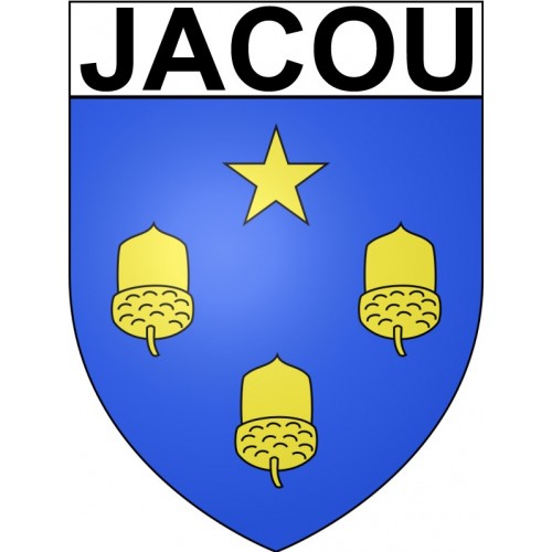 Jacou 34 ville Stickers blason autocollant adhésif