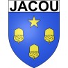Jacou 34 ville Stickers blason autocollant adhésif