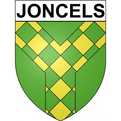 Joncels 34 ville Stickers blason autocollant adhésif