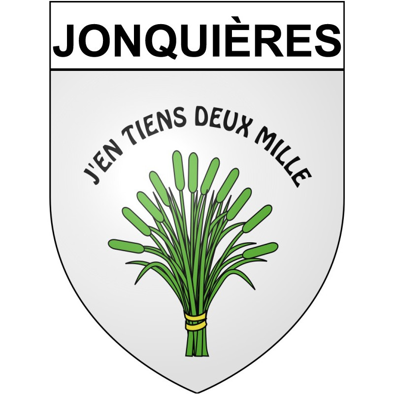 Jonquières 34 ville Stickers blason autocollant adhésif