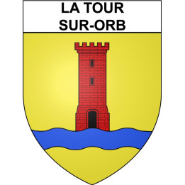 La Tour-sur-Orb 34 ville Stickers blason autocollant adhésif