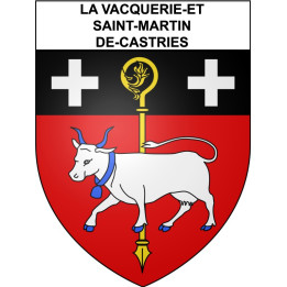 La Vacquerie-et-Saint-Martin-de-Castries 34 ville Stickers blason autocollant adhésif