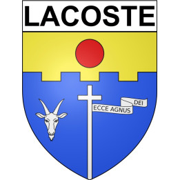 Lacoste 34 ville Stickers blason autocollant adhésif