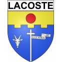Lacoste 34 ville Stickers blason autocollant adhésif