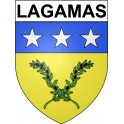 Lagamas 34 ville Stickers blason autocollant adhésif