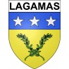 Lagamas 34 ville Stickers blason autocollant adhésif