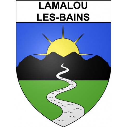 Lamalou-les-Bains 34 ville Stickers blason autocollant adhésif