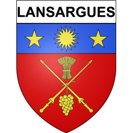 Stickers coat of arms Bazas adhesive sticker