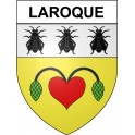 Laroque 34 ville Stickers blason autocollant adhésif