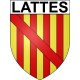 Lattes 34 ville Stickers blason autocollant adhésif
